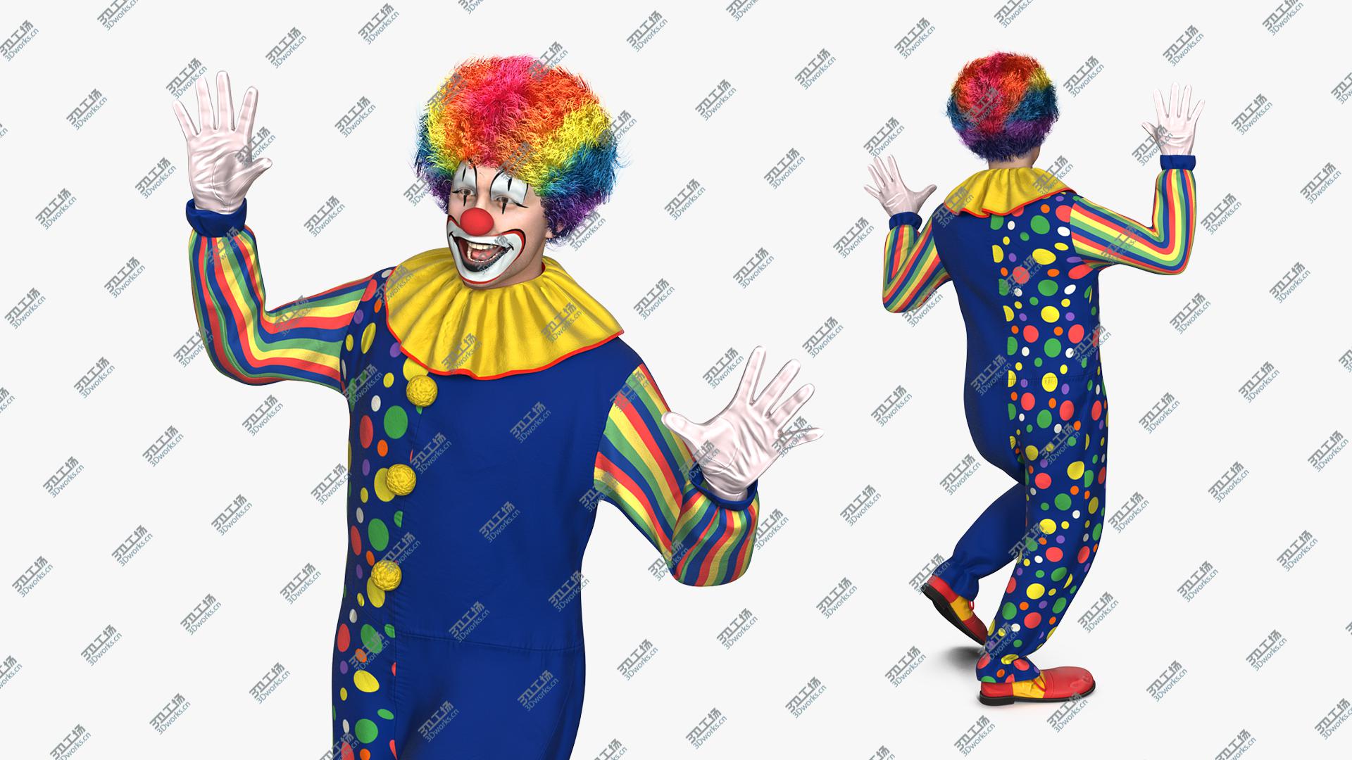 images/goods_img/202104093/Funny Clown Costume Dancing Pose Fur 3D/1.jpg